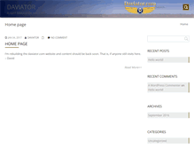 Tablet Screenshot of daviator.com